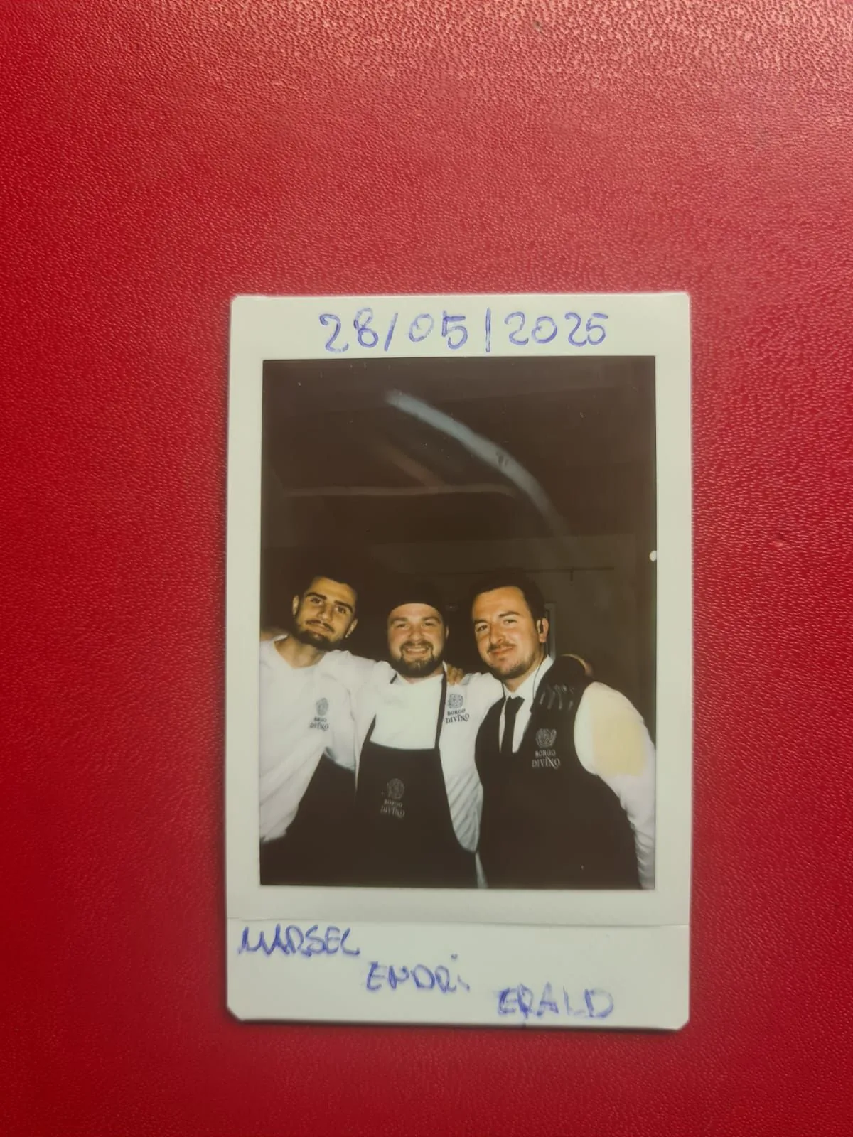 The culinary team in Tuscany