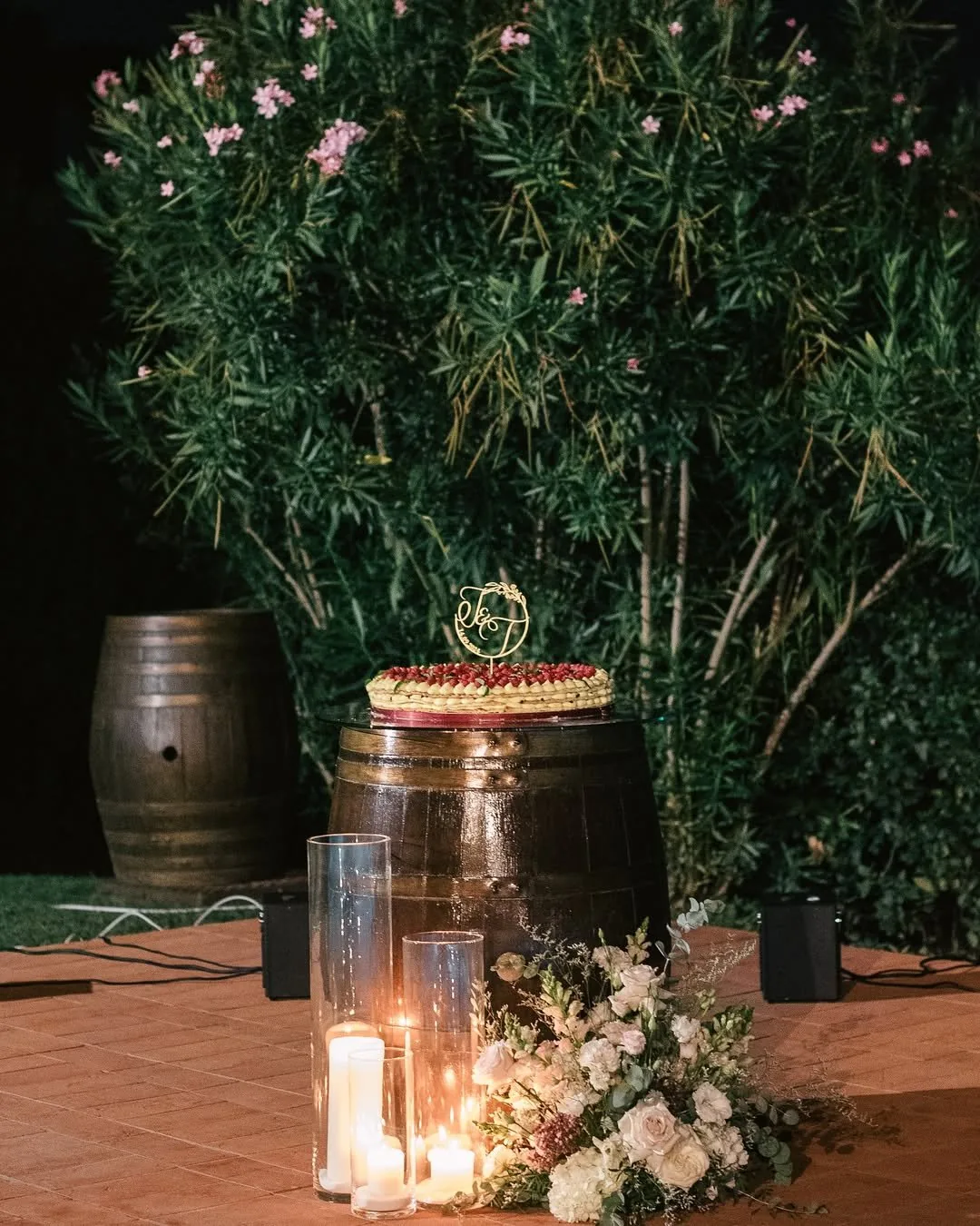 Wedding cake celebration at Agriturismo Borgo Divino